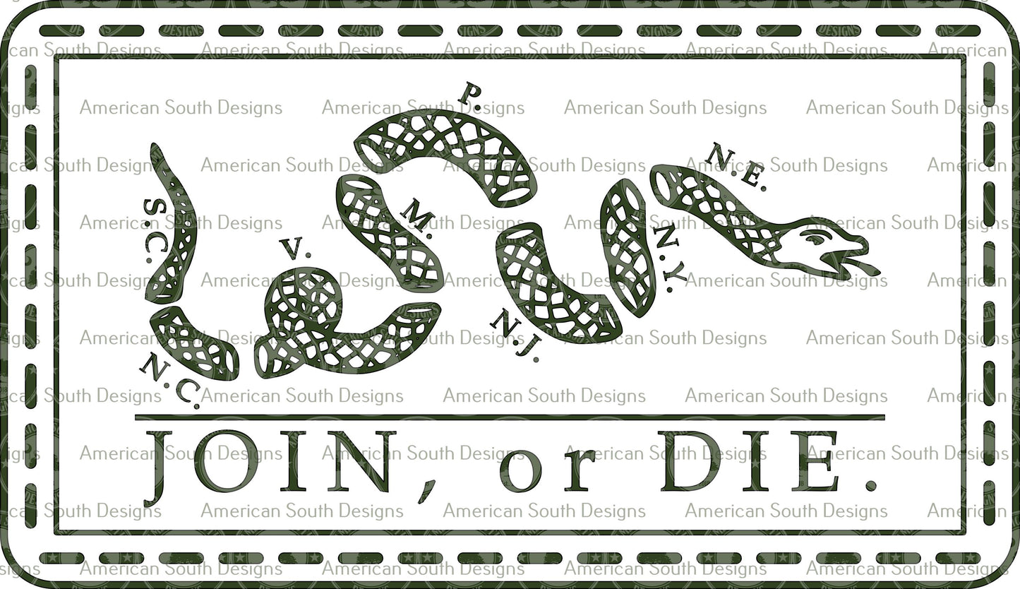Join or Die - Stitching - SVG - Digital Download