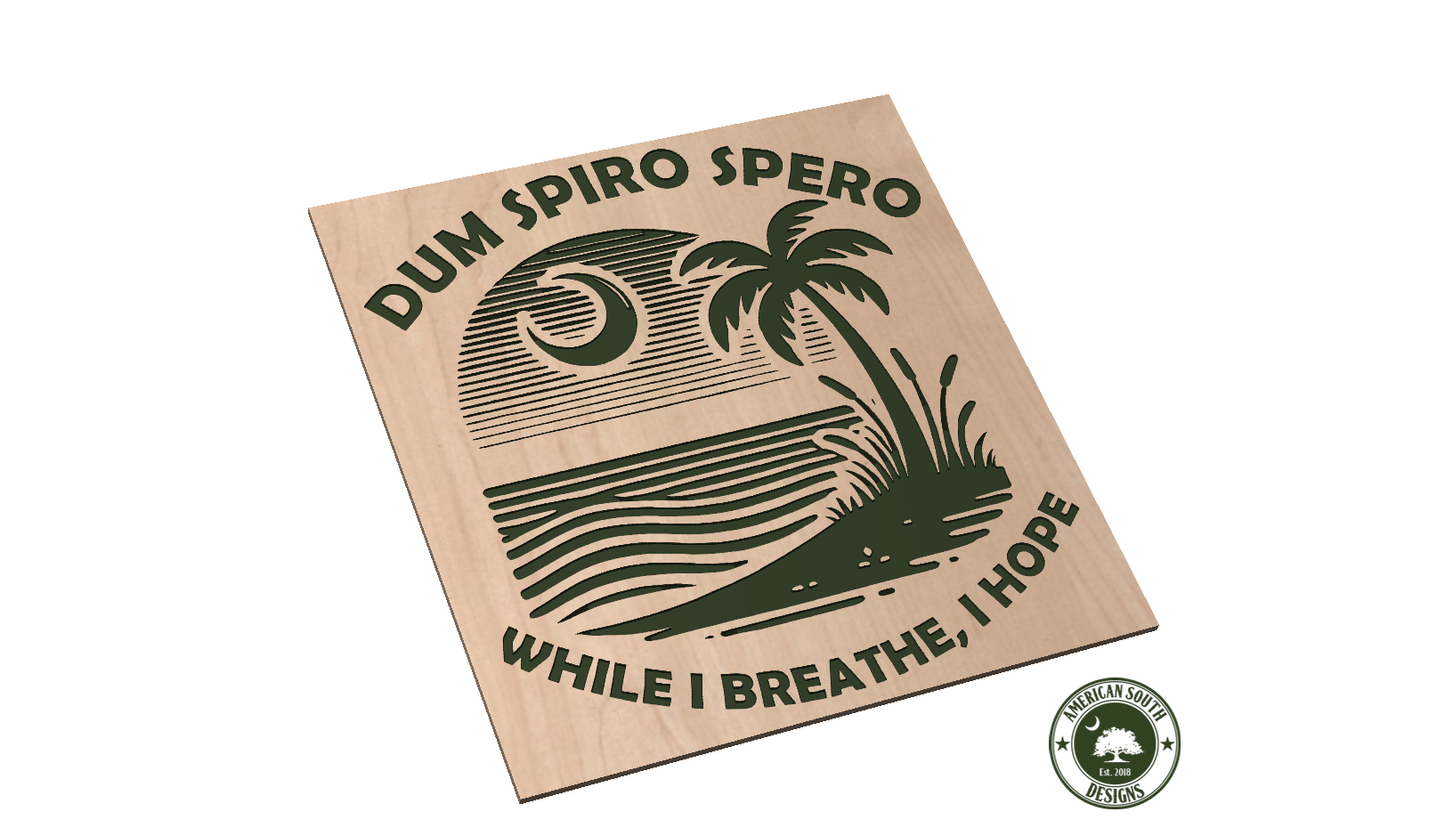 Dum Spiro Spero, While I breathe I Hope - SVG - Digital Download