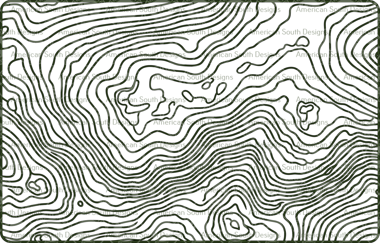 Topographic Overlay - Rectangle - SVG - Digital Download