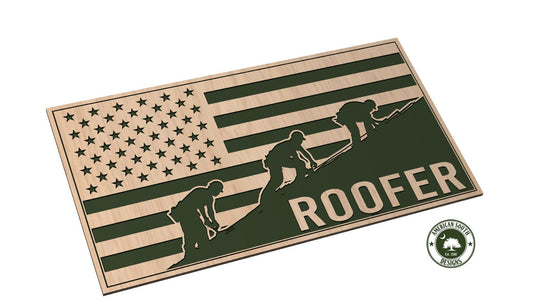 Roofer American Flag - SVG - Digital Download