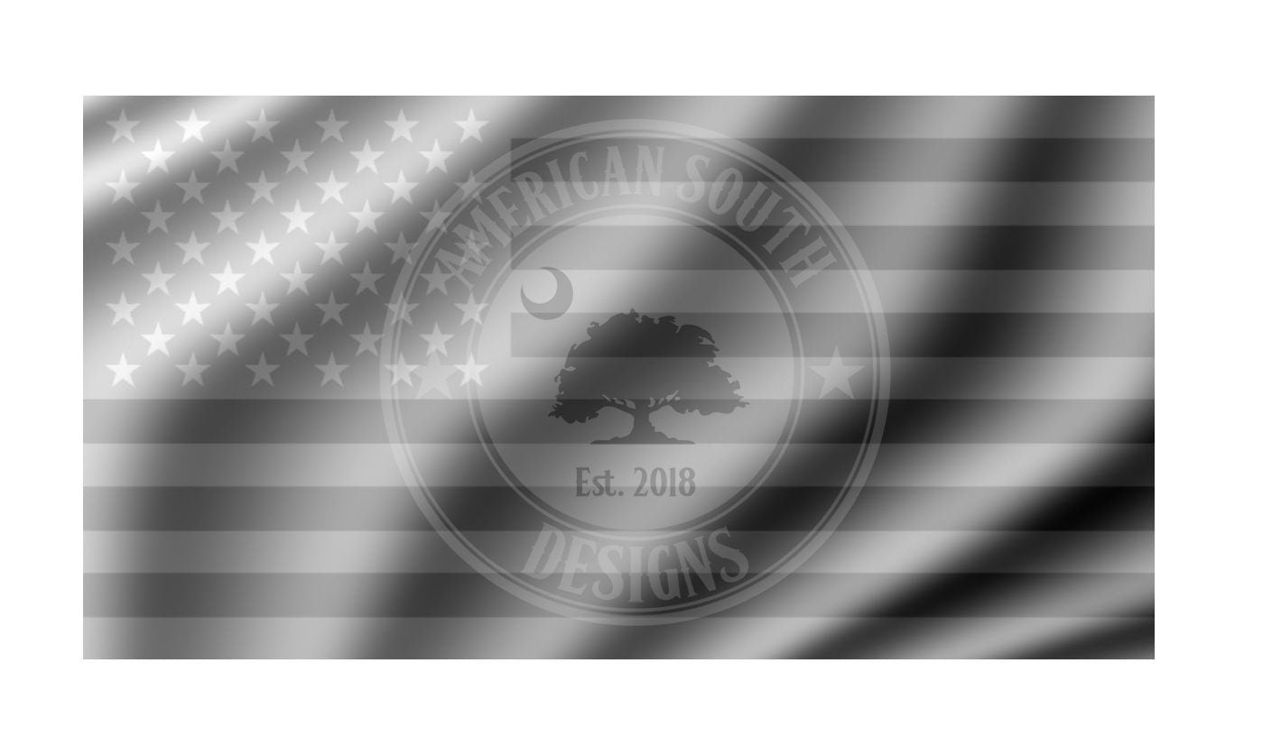 Wavy American Flag 3D Model ***STL, and Grayscale PNG***  Model 7 - Digital Download