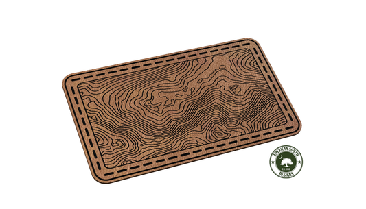 Topographic Overlay with Stitching - SVG - Digital Download